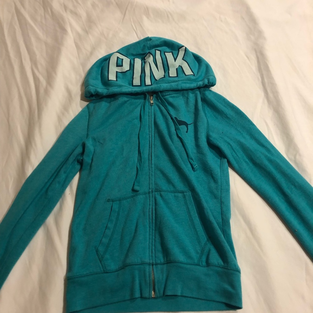 pink zip up